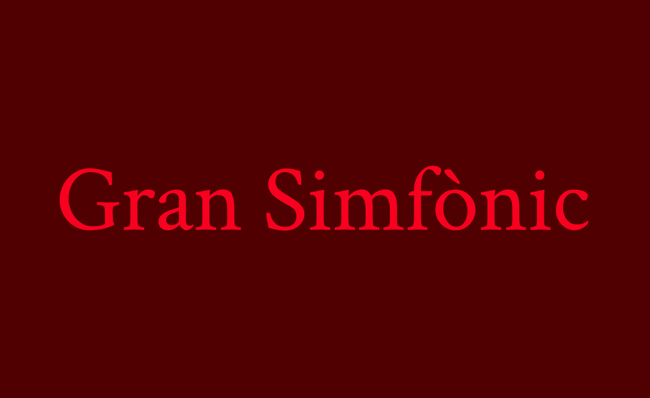 Gran Simfònic, un web per promocionar concerts simfònics de gran format