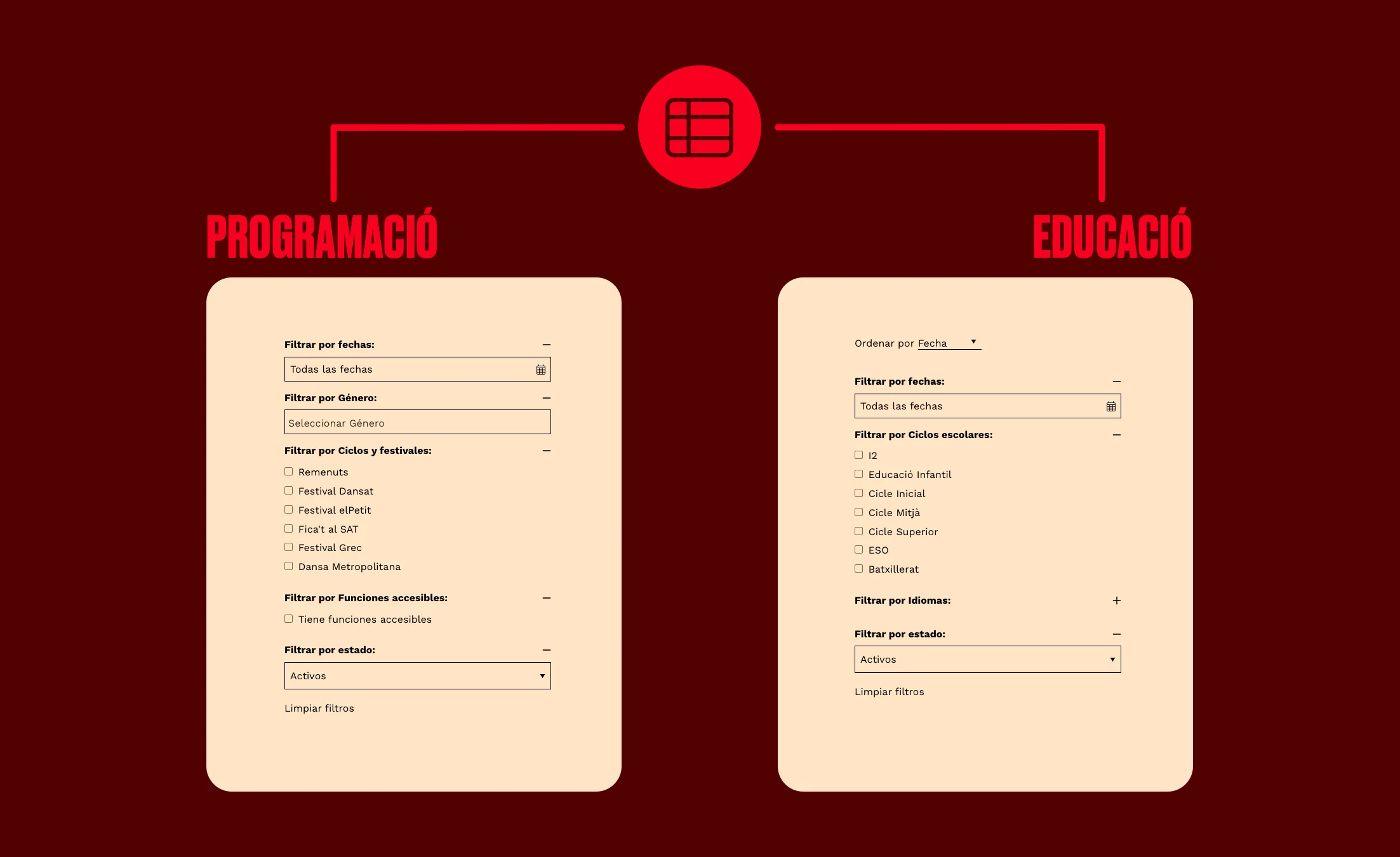 Juny 2024. Novetats de la plataforma web d’Eventis